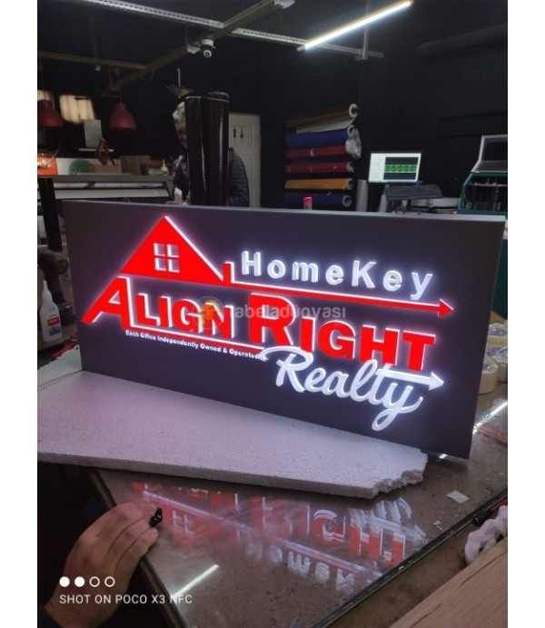 Align right realty Amerika Işıklı Tabela