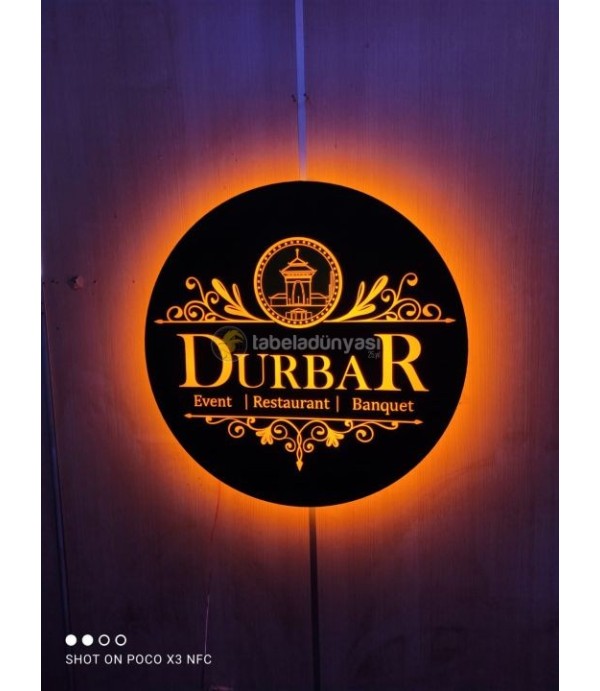 Durbar Restaurant Events Austraila Işıklı Tabela