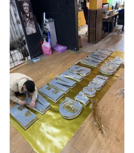 Events Hall Azerbaycan endirekt kutu harf Tabela