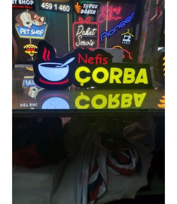 Çorbacı 3D Led Tabela