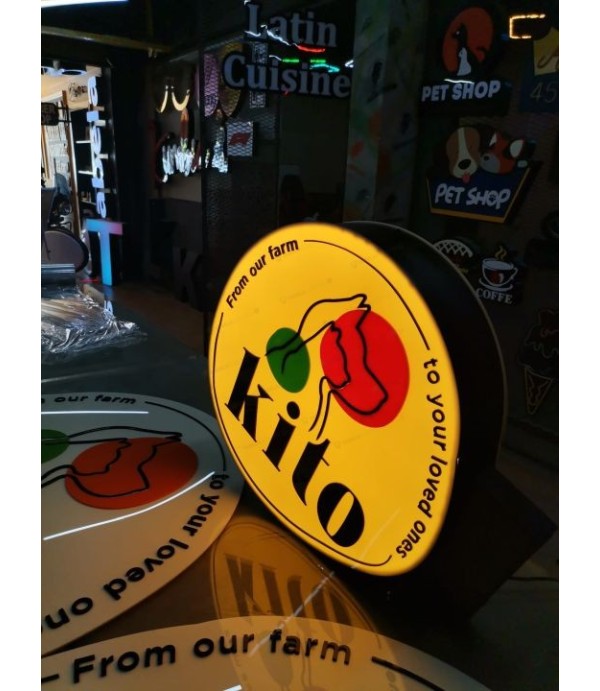 Kito 3D Led Tabela (Neon Etkili Tabela)
