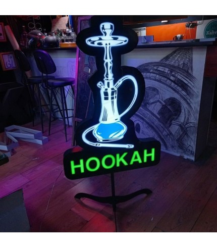 Hookah ışıklı tabela (Nargile ışıklı 3d led tabela)