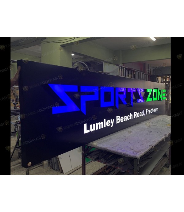Sportz zone lumley beach ışıklı Kutu tabela