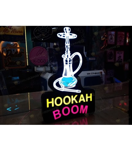 Nargile Işıklı Tabela