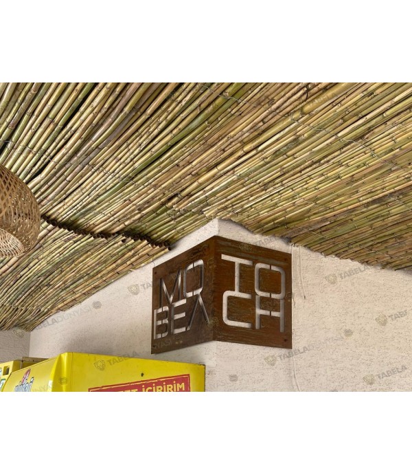 Eskitme paslı tabela