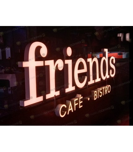 Kassel Friends Cafe Işıklı Tabela