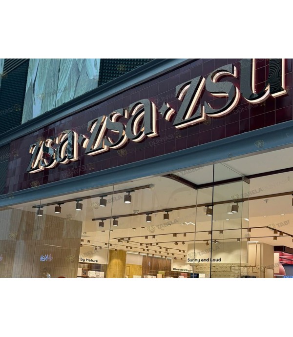 Zsa Zsa Zsu Bronz ışıklı Kutu Harf Ankara gorion avm