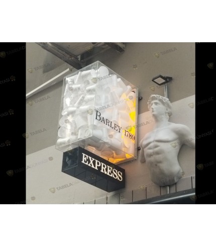 Coffee ışıklı kutu Tabela Tasarımı