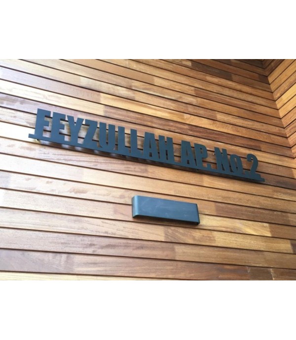 2K Mimarlık alüminyum kesme harf apartman tabelası 