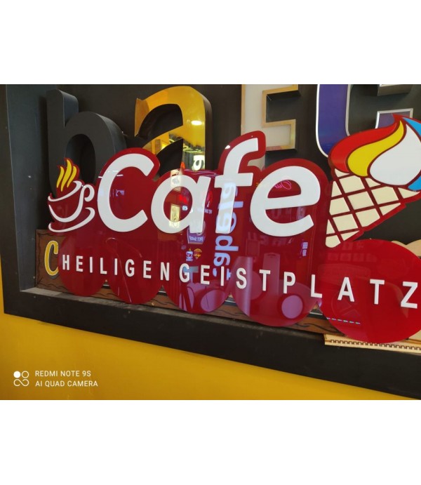 Avusturya Kesme harf banko  Cafe Tabela