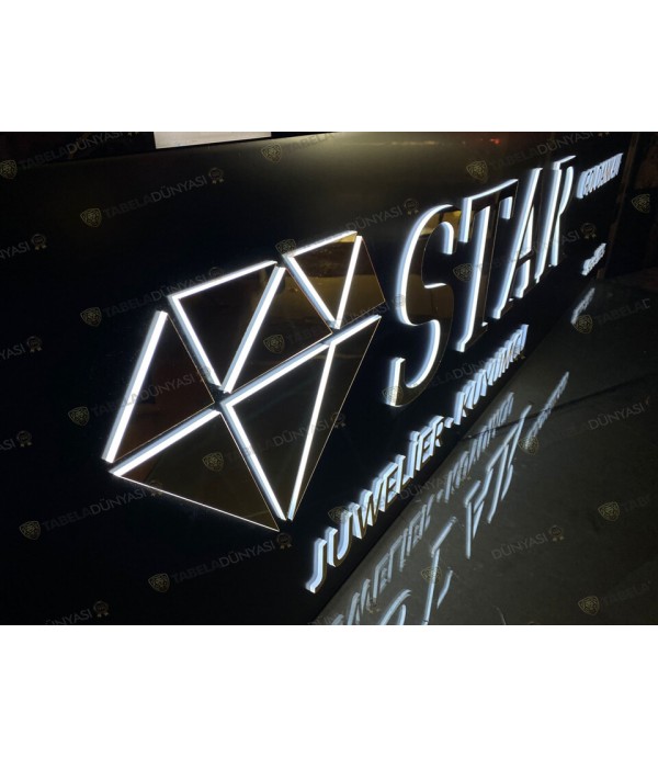 Avusturya Star Goldankauf ışıklı kesme harf tabela