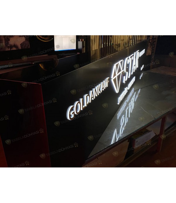 Avusturya Star Goldankauf ışıklı kesme harf tabela