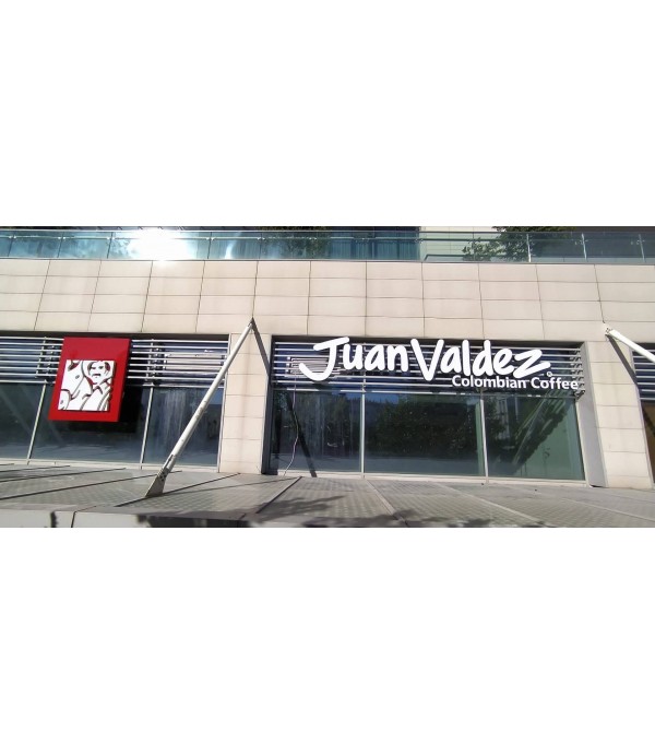 Juan Valdez Colombian coffee Işıklı kutu harf Tabela