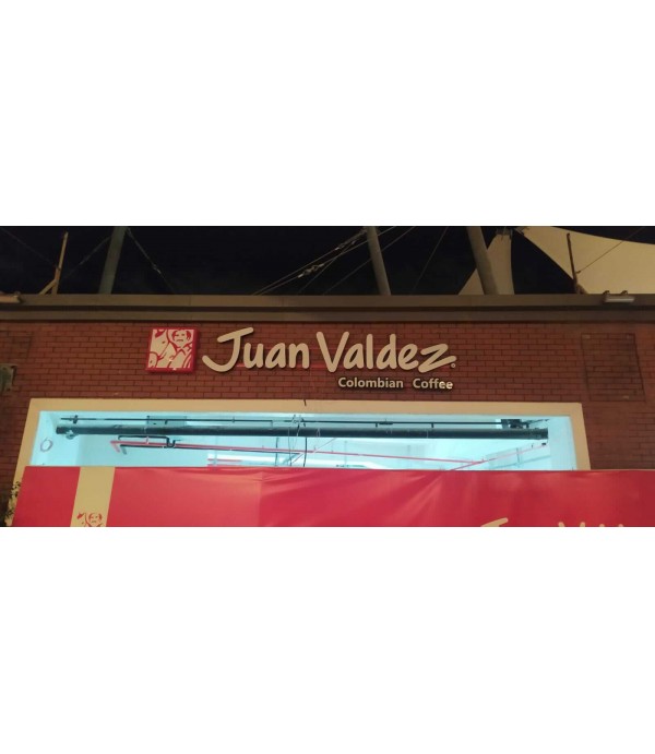 Juan Valdez Colombian coffee Işıklı kutu harf Tabela