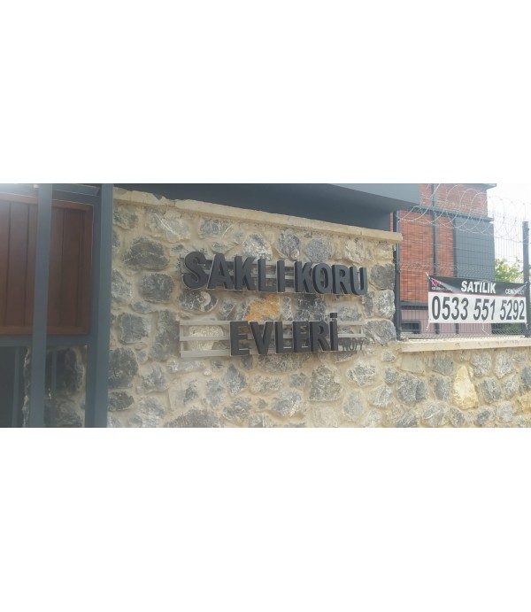 Saklı Koru Evleri Aluminyum Kutu Harf Tabela