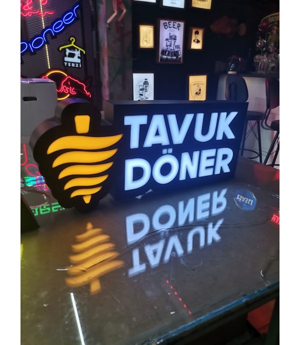 Tavuk Döner 3D Led Tabela