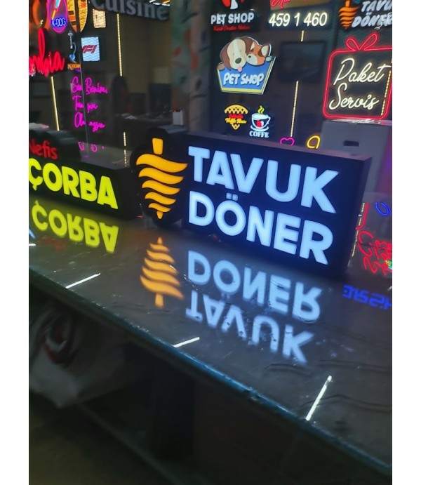 Tavuk Döner 3D Led Tabela