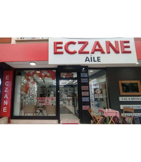 Aile Eczanesi yeni eczane tabelası