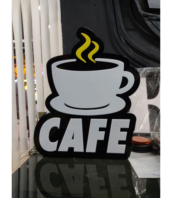 Cafe 3D LED Tabela