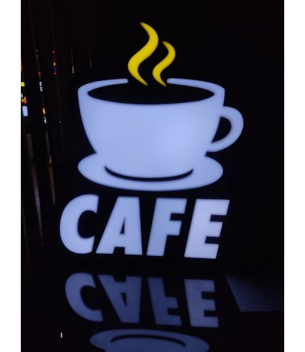 Cafe 3D LED Tabela