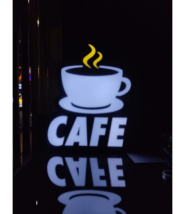 Cafe 3D LED Tabela