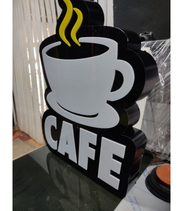 Cafe 3D LED Tabela