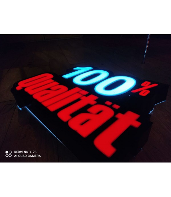 Almanya Hilal Market  3D Led Tabela (Neon Etkili Tabela)