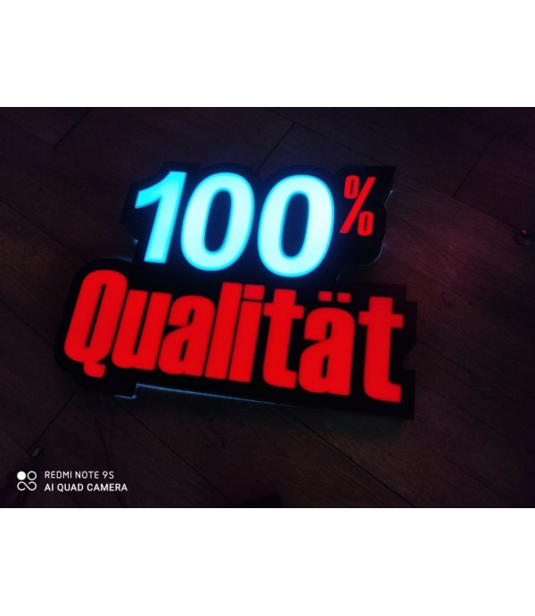 Almanya Hilal Market  3D Led Tabela (Neon Etkili Tabela)