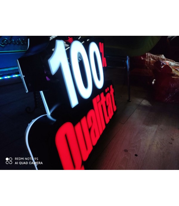 Almanya Hilal Market  3D Led Tabela (Neon Etkili Tabela)