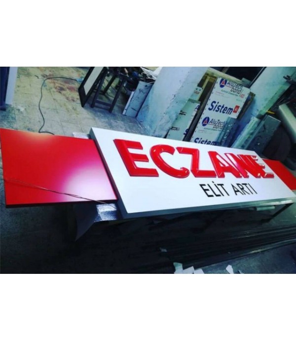 Eczane Elit Isıklı Tabela