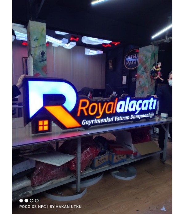  Royal Alaçatı 3d Led Tabela