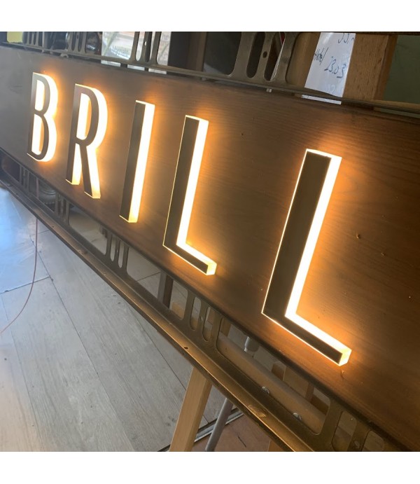 Brillant Patine eskitme ışıklı tabela