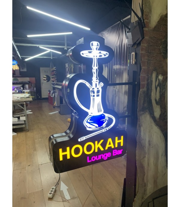 Hookah ışıklı 3D led tabela