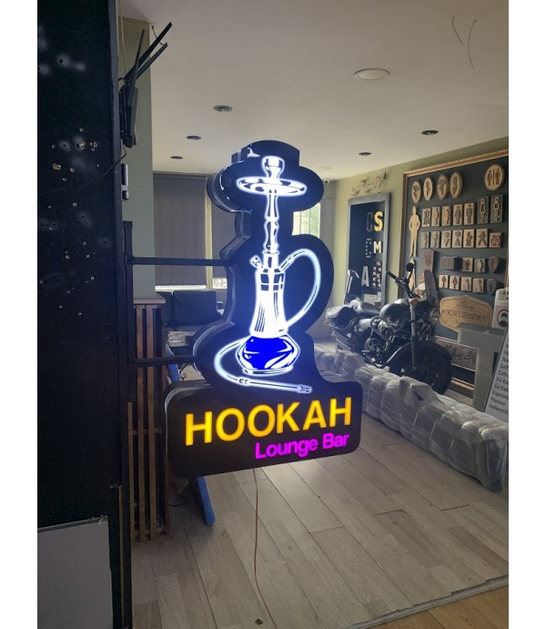 Hookah ışıklı 3D led tabela