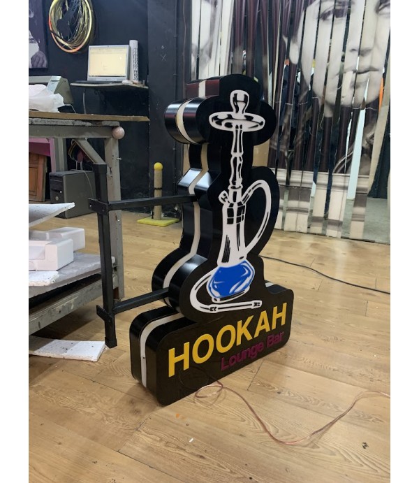 Hookah ışıklı 3D led tabela