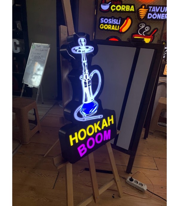Nargile Işıklı Tabela