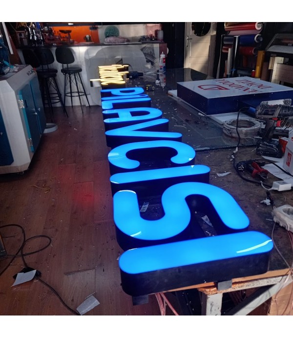 İdealtepe pilavcısı kutu harf tabela