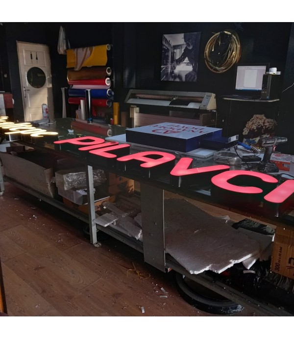 İdealtepe pilavcısı kutu harf tabela