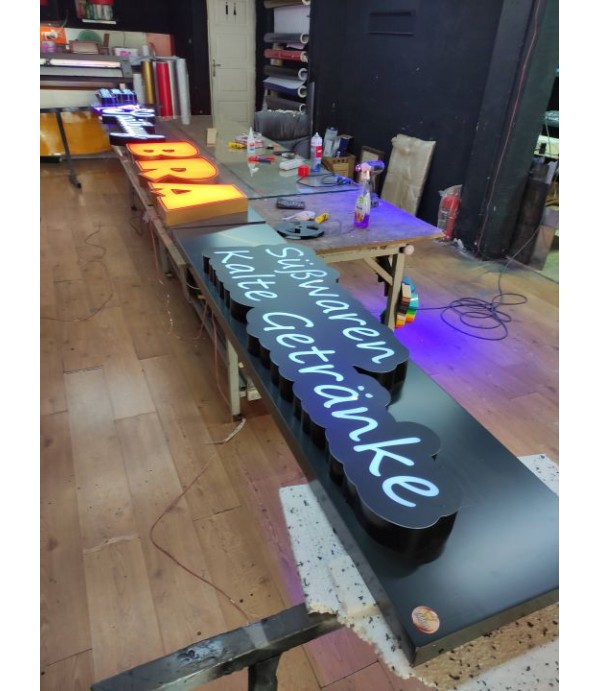 Spätkauf Bra Almanya Işıklı kutu harf tabela