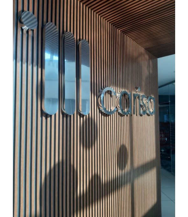 Carisa Radyatör Parlak Paslanmaz Kutu Harf Tabela