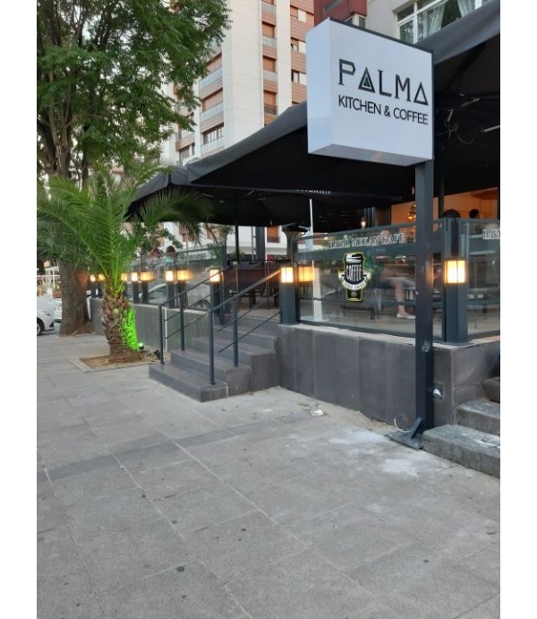 Palma Kitchen Coffee Ayaklı Çift  Taraflı Işıklı Tabela