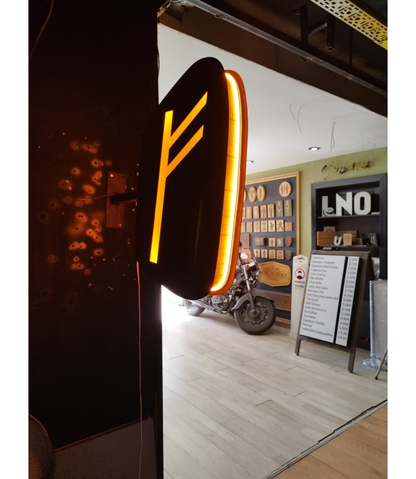 Eskitme ışıklı fener tabela