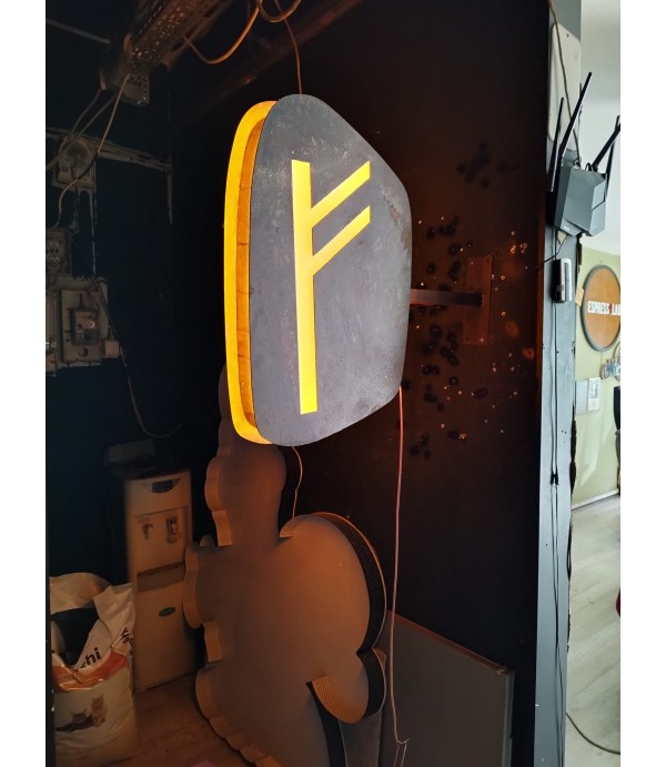 Eskitme ışıklı fener tabela