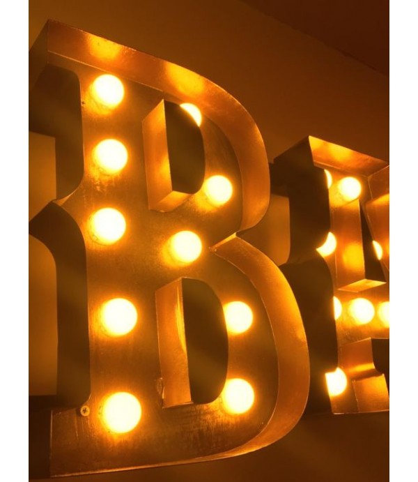 Almanya Barber Eskitme Kutu Harf  Ampul Tabela