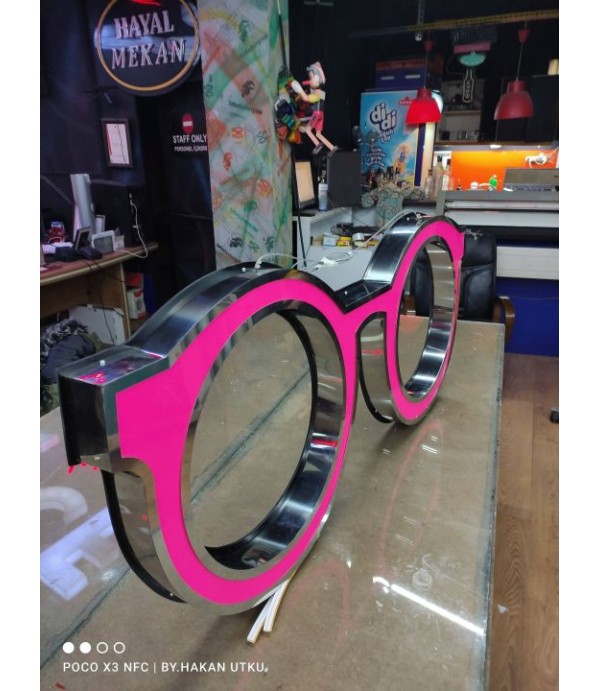 Hitit Optik Vitrin Işıklı Tabela