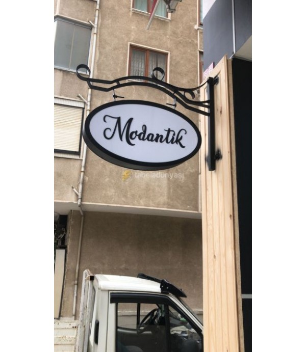 Modantik hazır elips Ferforje Tabela 