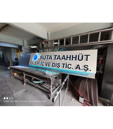 Nuta Taahüt İşleri Işıklı Tabela