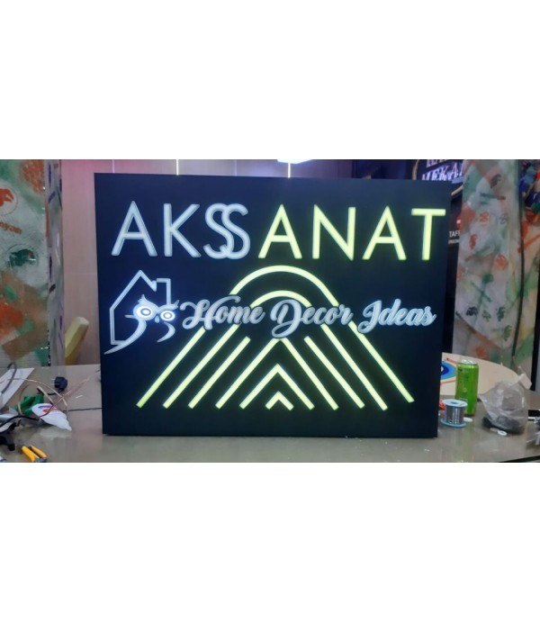 Aksanat Işıklı Tabela