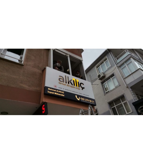Alkılıç Kentsel Dönüşüm Maltepe Işıklı Tabela