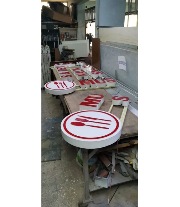 Almanya Fason Kutu Harf Tabela